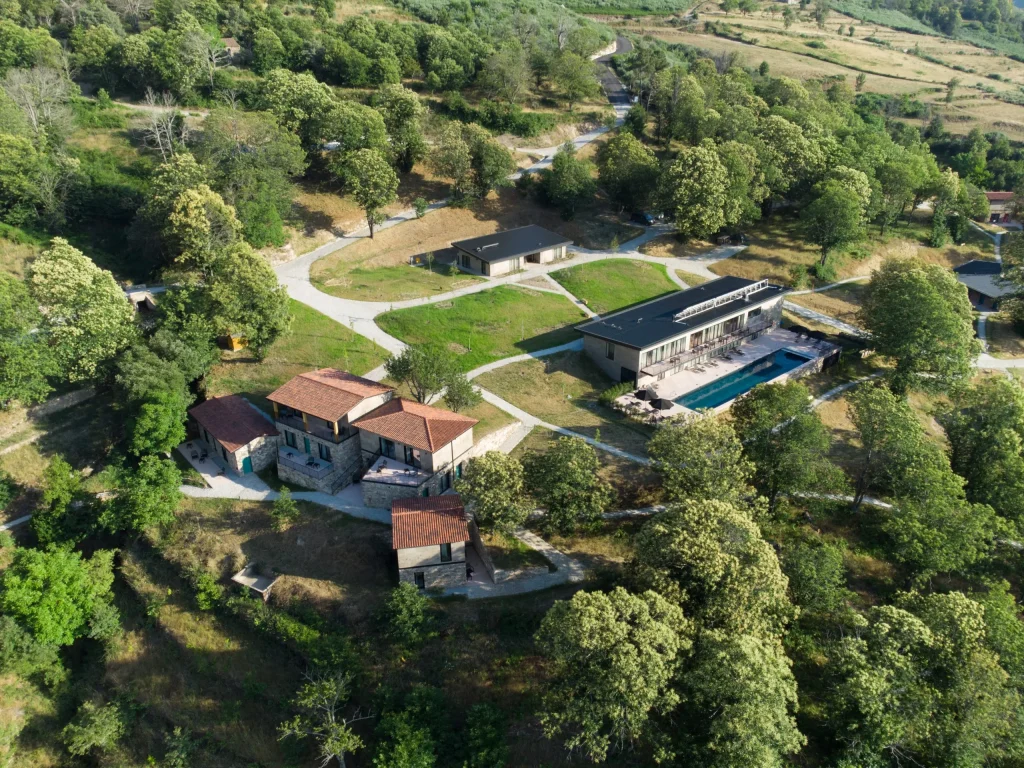 Aerial photo of a sober holiday retreat centre
